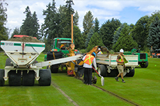 Laser-controlled trenching